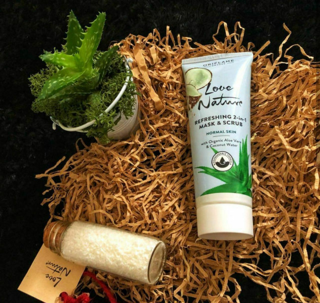 شوینده کرمی  صورت  آلوورا و نارگیل  سری جدید از لاین لاونیچر ☘️ Love Nature cleansing Cream Aloe vera & Coconut Water