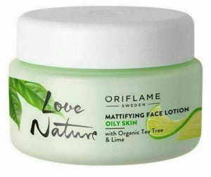 کرم چای سبز و لیمو مکزیکی لاونیچرLove Nature Mattifying Face Lotion with Organic Tea Tree & Lime
